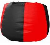 Pebbleyard Classic Filled Bean Bag In Red N Black Colour