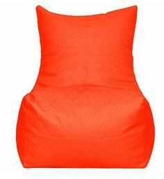 Pebbleyard Filled Bean Bag Chair Without Arms In Orange Colour