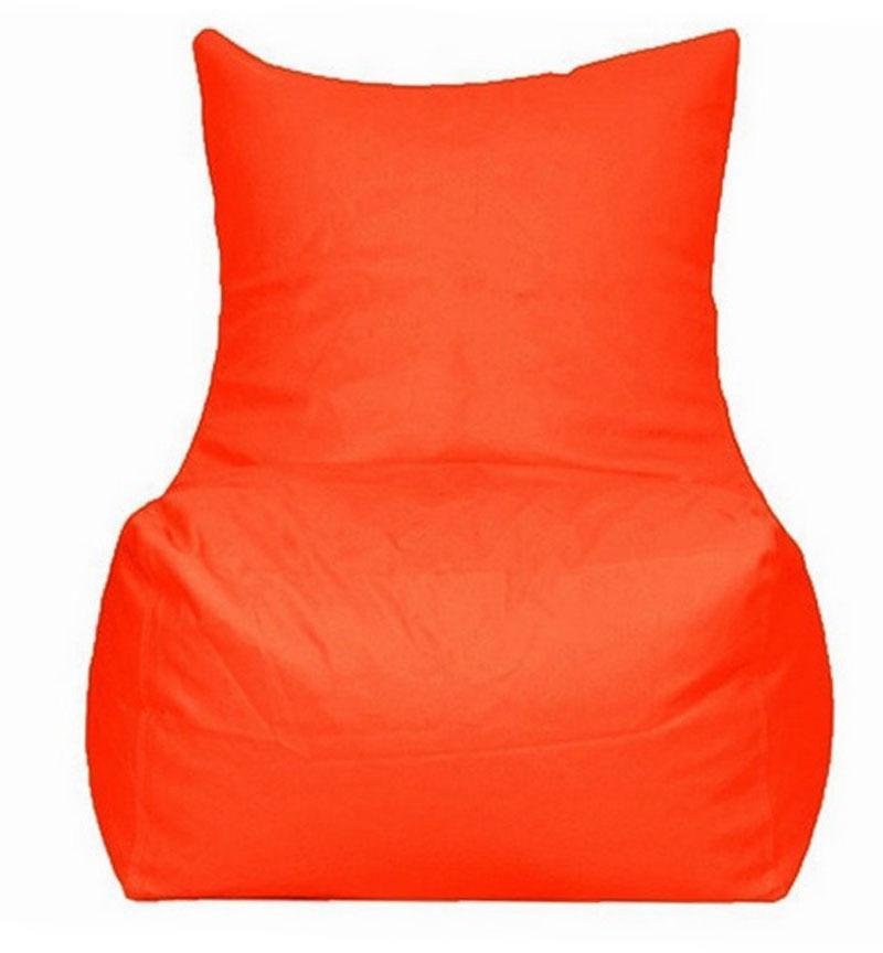 Pebbleyard Filled Bean Bag Chair without Arms in Orange Colour