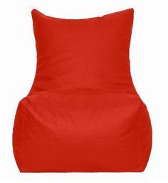 Pebbleyard Filled Bean Bag Chair Without Arms In Red Colour