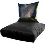 Pebbleyard Floor Cushion Cover In Black Colour