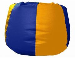 Pebbleyard L Classic Blue And Yellow Bean Bag With Beans