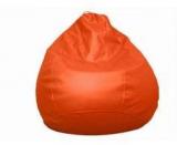 Pebbleyard L Classic Orange Bean Bag With Beans