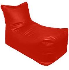 Pebbleyard Lounger XXL Size Filled Bean Bag In Red Colour