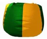 Pebbleyard XXL Classic Green And Yellow Bean Bag With Beans