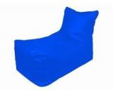 Pebbleyard XXL Lounger Chair Blue Bean Bag With Beans