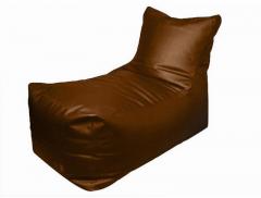 Pebbleyard XXL Lounger Chair Brown Bean Bag With Beans