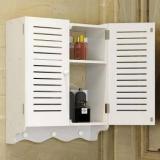 Peelorange Bathroom PVC Storage Cabinet Wall Mounted Solid Wood Wall Mount Cabinet