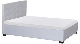 Penache Furnishing Faith Queen Size Bed In Silver Colour