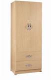 Pindia Two Drawer Door Wardrobe In Beige Colour