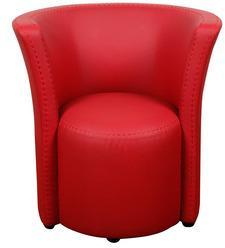 Pinnacle Flute One Seater Sofa In Red Colour