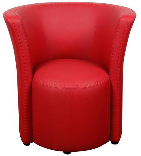 Pinnacle Flute One Seater Sofa in Red Colour