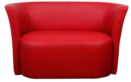 Pinnacle Flute Two Seater Sofa In Red Colour