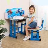 Pnasgl Kids Study Table & Chair With Adjustable Height Engineered Wood Study Table