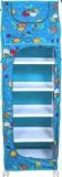 Porchex 1 Door 6 Shelf Fabric Plastic Digital Print, Office, Badroom, Kids Rooms, Storage PP Collapsible Wardrobe