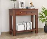 Pr Furniture Solid Sheesham Wood Console Table With Multiple Storage Space For Living Room || Solid Wood Console Table