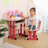 Puci Kid's Study Table And Chair / Height Adjustable Multifunctional Desk/table Chair Solid Wood Study Table