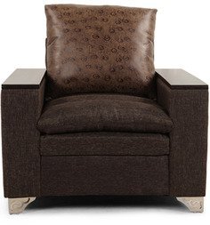 Purple Heart Dalton One Seater Sofa In Brown