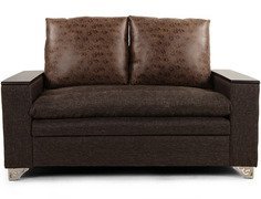 Purple Heart Dalton Two Seater Sofa In Brown Colour