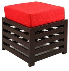 Purple Heart Jinjer High Rise Slatted Stool In Red