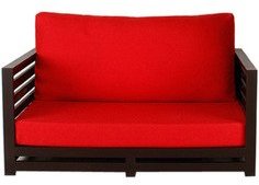 Purple Heart Jinjer Relaxing Two Seater Sofa In Red Colour