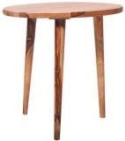 Purple Hive Robbins Round Solid Wood Side Table