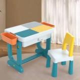 R For Rabbit Little Genius Learner Kids Multipurpose Table With Storage | Kid's Furniture Solid Wood Study Table