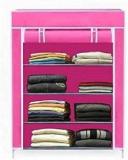 Rack Home Micro Fiber Collapsible Wardrobe