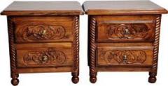 Raj Handicraft Sheesham Wood Solid Wood Bedside Table For Living Room 2 Pec. Solid Wood Side Table