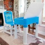 Risem International Kids Plastic Study Table With Lavish Color Blue 3 to 8 Year Old Kids Plastic Study Table