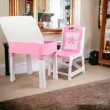 Risem Interntional Pink Color Girl Study Table Plastic Study Table