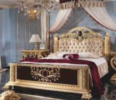 Royal Wood WINDSOR ROYAL LUXURY PREMIUM TEAK Solid Wood King Hydraulic Bed