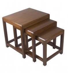 RYC Furniture RYC Attractive Set Of Tables In Teak Natural Finish