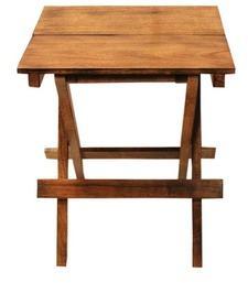 Saaga Small Folding Stool In Brown Colour