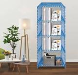 Saisap 5 Layer Open Book Self Stand Metal Open Book Shelf