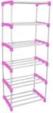 Saklak 6 LAYER METAL PIPE WARDROBE CLOTH RACK FOR CLOTHES STORAGE PP Collapsible Wardrobe