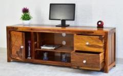 Samdecors Solid Sheesham Wood Joey Multipurpose TV Entertainment Unit/Cabinet Solid Wood TV Entertainment Unit