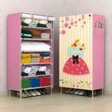 Sampri Carbon Steel Collapsible Wardrobe