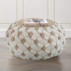 Saraswati Handicraft Fabric Pouf