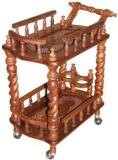 Sarfaraz Sheesham Wood Serving Trolley Solid Wood Bar Trolley