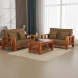 Sarswatifurniture Solid Sheesham Wooden Fabric Sofa Set For Living Room, Home & Office Fabric 2 + 2 Sofa Set