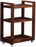 Satkar Wood Furniture Solid Wood Bar Trolley