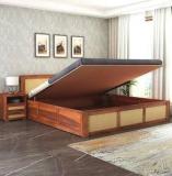 Savitridecor Solid Wood Queen Hydraulic Bed