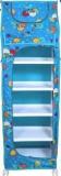 Seshekhu 1 Door 6 Shelf Fabric Plastic Kids Rack PVC Collapsible Wardrobe