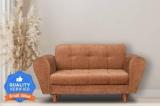 Seventh Heaven Milan 2 Seater Sofa, Chenille Molfino Fabric: 2 Year Warranty Fabric 2 Seater Sofa