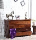 Shagun Arts HEXA Sheesham Wood Cabinet Drawer/ Dresser Clothes Cabinet/ Storage Organizer || Solid Wood Free Standing Chest Of Drawers