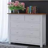 Shagun Arts Sheesham Wood Chest Of Drawers With 5 Drawers For Living Room, Hotel. Solid Wood Free Standing Chest Of Drawers