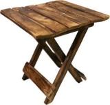 Shalimar India Wooden Stool For Living Room/Bedroom/Plants/Puja | Portable/Durable/Foldable & Multipurpose | Used As Showpiece & Decorative Purpose | Square Shaped | Made In India [Wooden City Saharanpur] | Engineered Wood Side Table