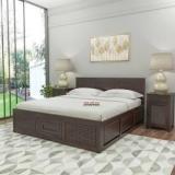 Shree Jeen Mata Enterprises Solid Sheesham Wood Queen Size Bed For Bed Room / Kids Room / Guest Room | Solid Wood Queen Box Bed