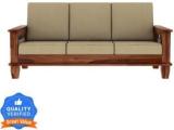 Shree Jeen Mata Enterprises Solid Wood Sheesham Wood 3 Seater Sofa For Living, Waiting Room/ Office Fabric 3 Seater Sofa